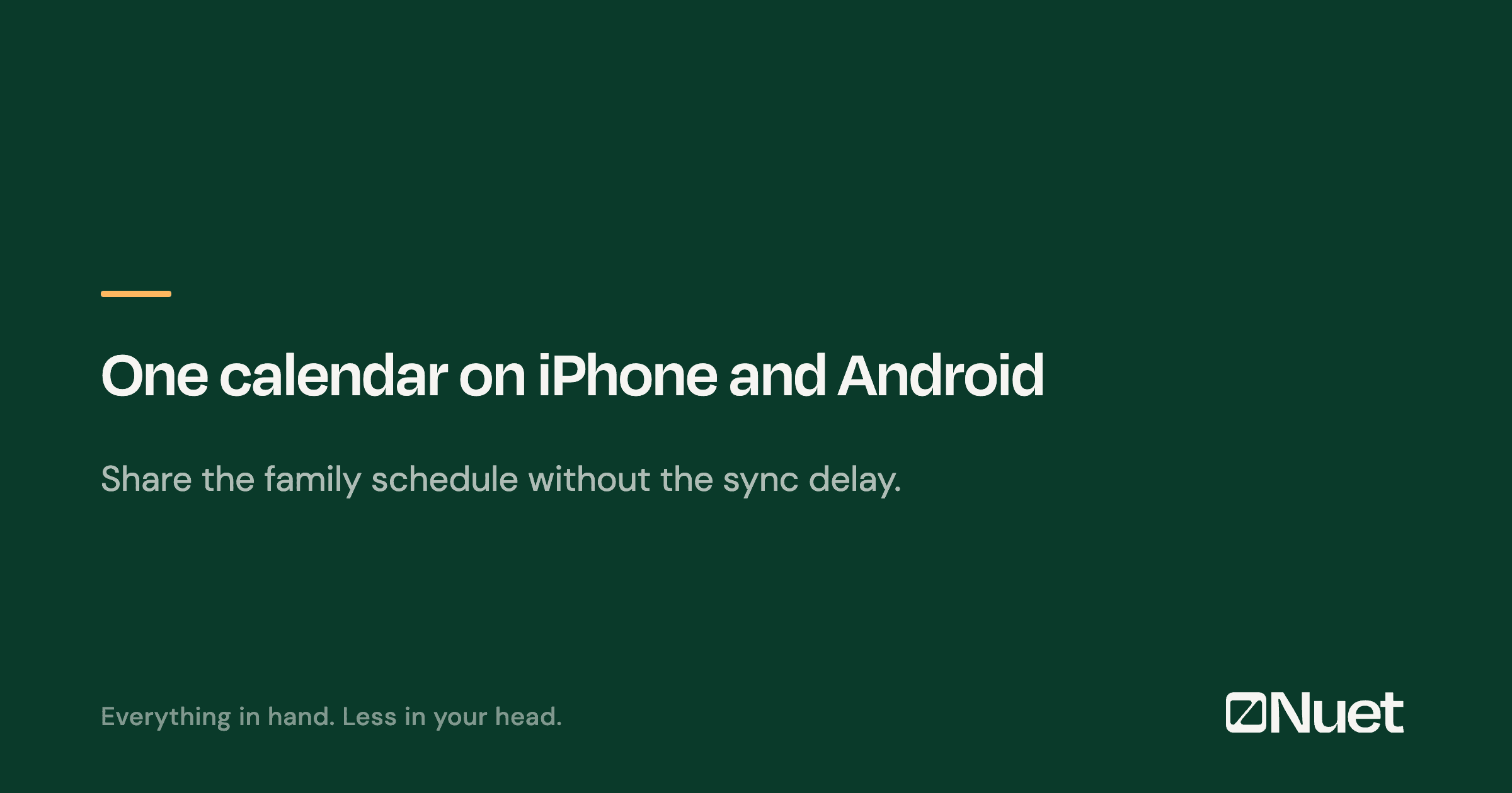 How to share a family calendar between iPhone and Android