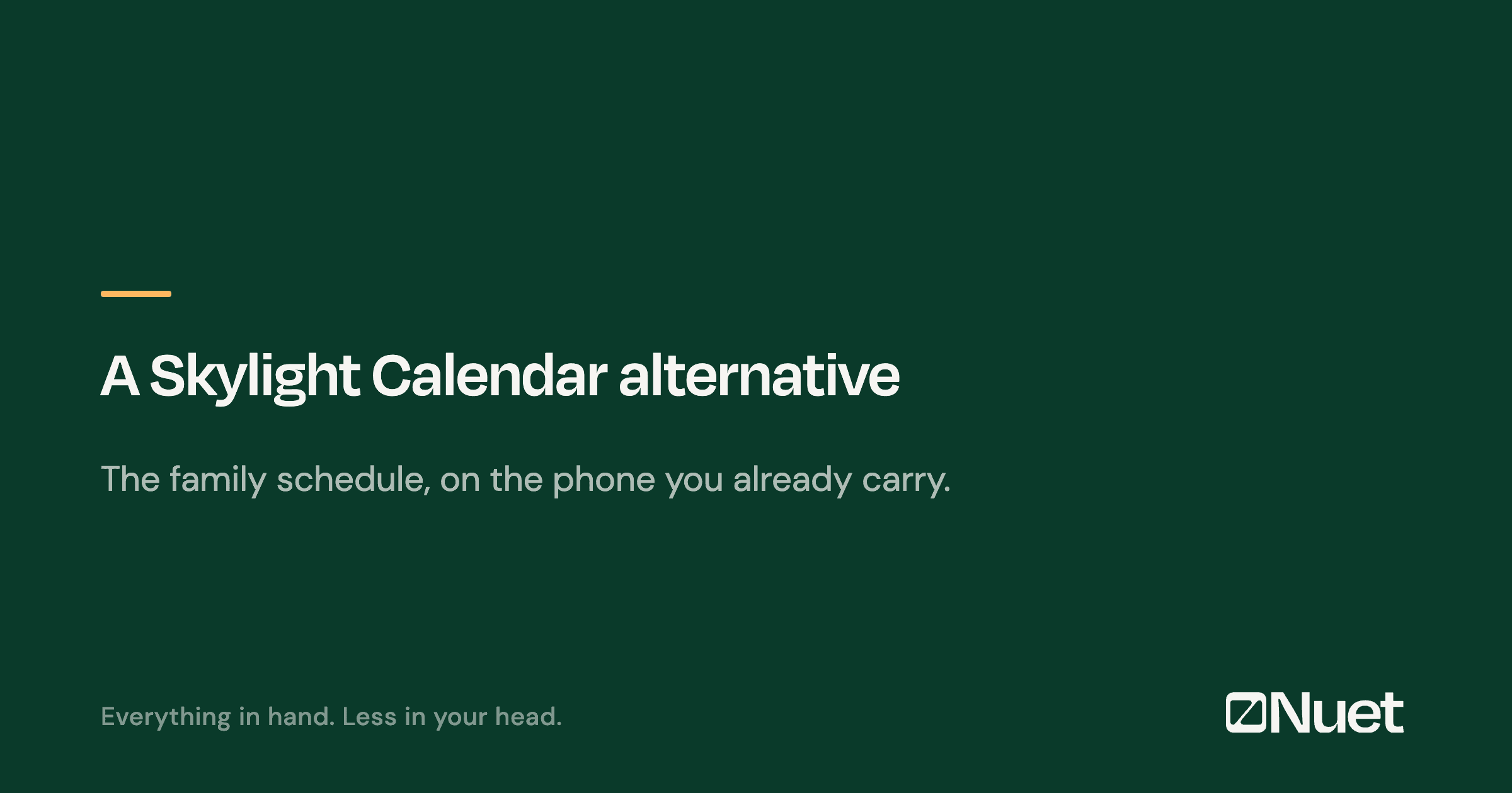 Skylight Calendar alternative: the phone-first option