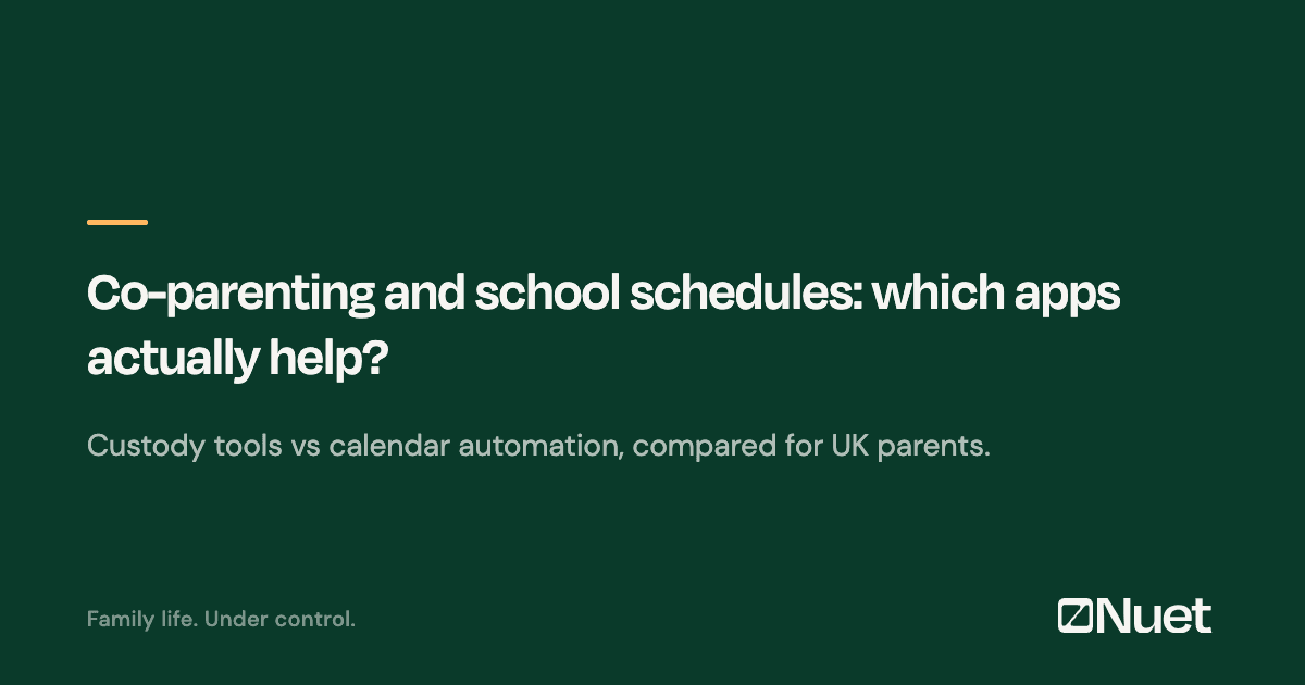 Best Co-Parenting Apps for Managing School Schedules (UK 2026)