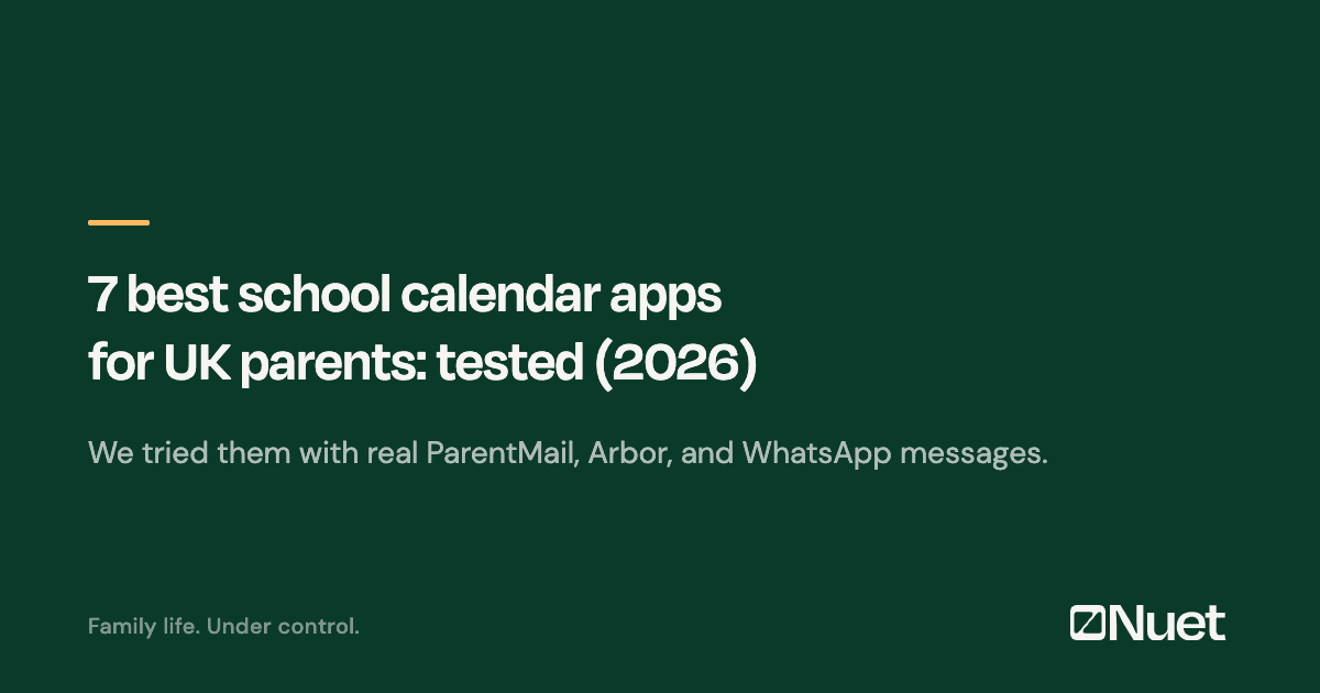 7 Best School Calendar Apps for UK Parents: Tested (2026)