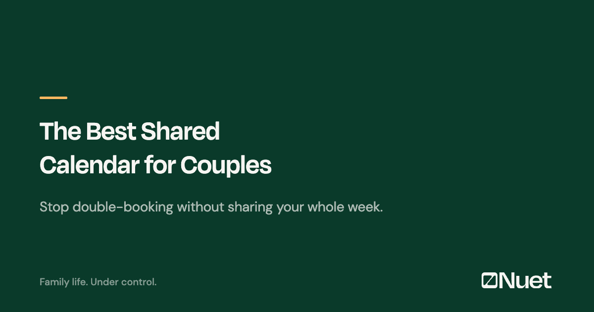 The Best Shared Calendar for Couples
