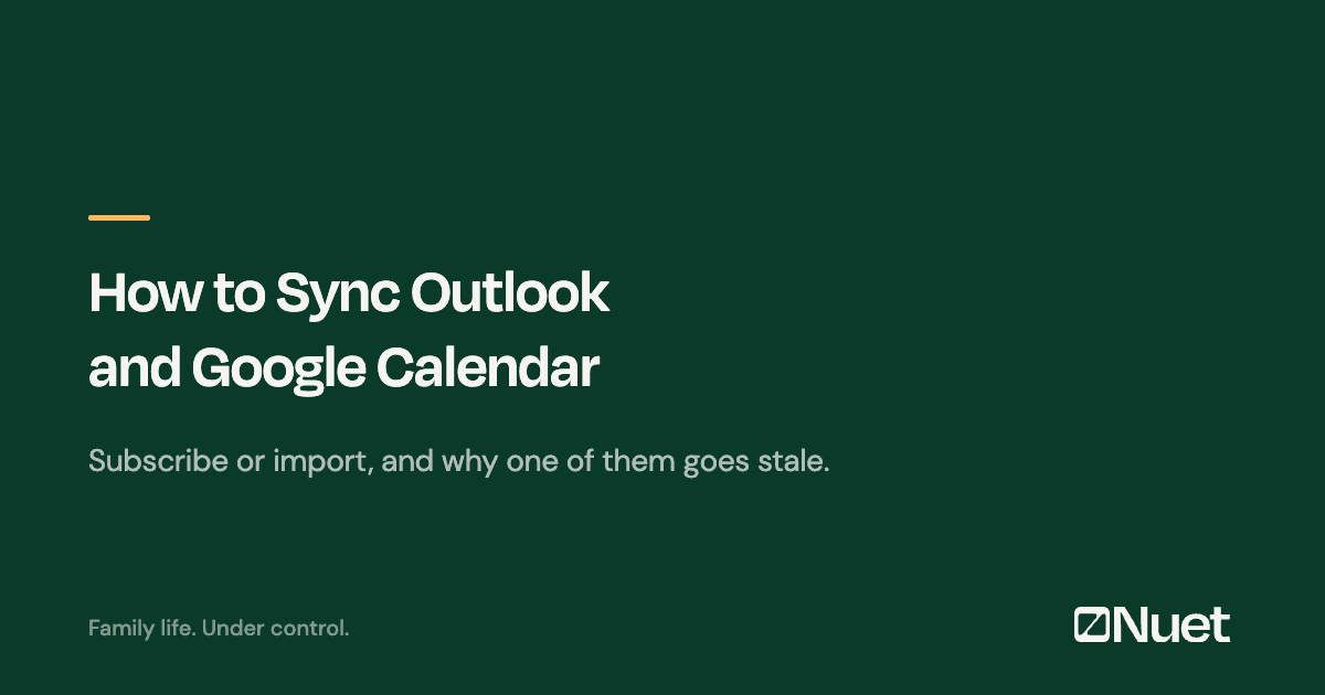 How to Sync Outlook and Google Calendar