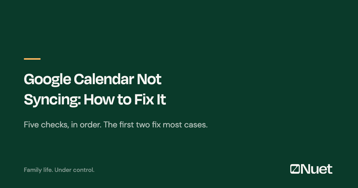 Google Calendar Not Syncing: How to Fix It