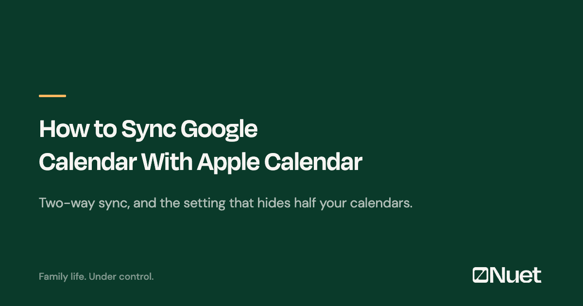 How to Sync Google Calendar With Apple Calendar