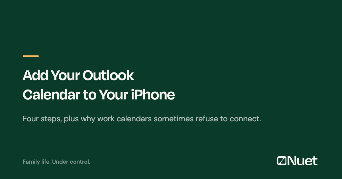 How to Add Your Outlook Calendar to Your iPhone