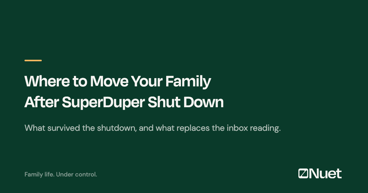 Where to Move Your Family After SuperDuper Shut Down